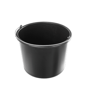 Wiadro budowlane 12L CZARNE