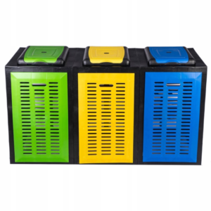 Modułowa zabudowa na worki do segregacji odpadów ECOLocker 3